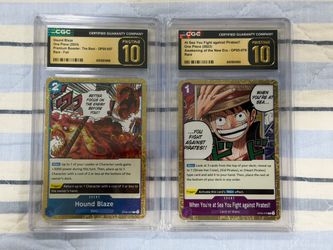 Lot Of Two One Piece Cards CGC Pristine 10.