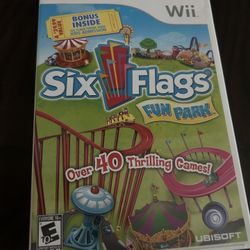 Six Flags Fun Park - Nintendo Wii - Video Game - VERY GOOD 
