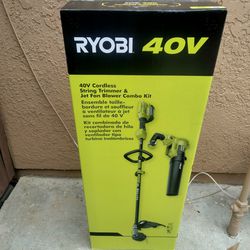 Ryobi 40v Blower Y trimmer Battery Y Charger New 