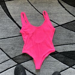 pink bodysuit