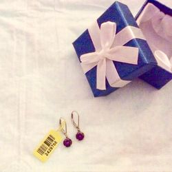 NiB Northern Lights Mystic Round Topaz Lever Back Earrings