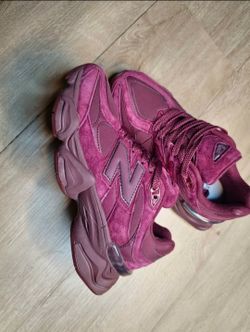 New Balance 9060 Burgundy Suede Sneakers