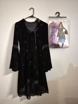Halloween Coven Hooded Dress Costume size small
