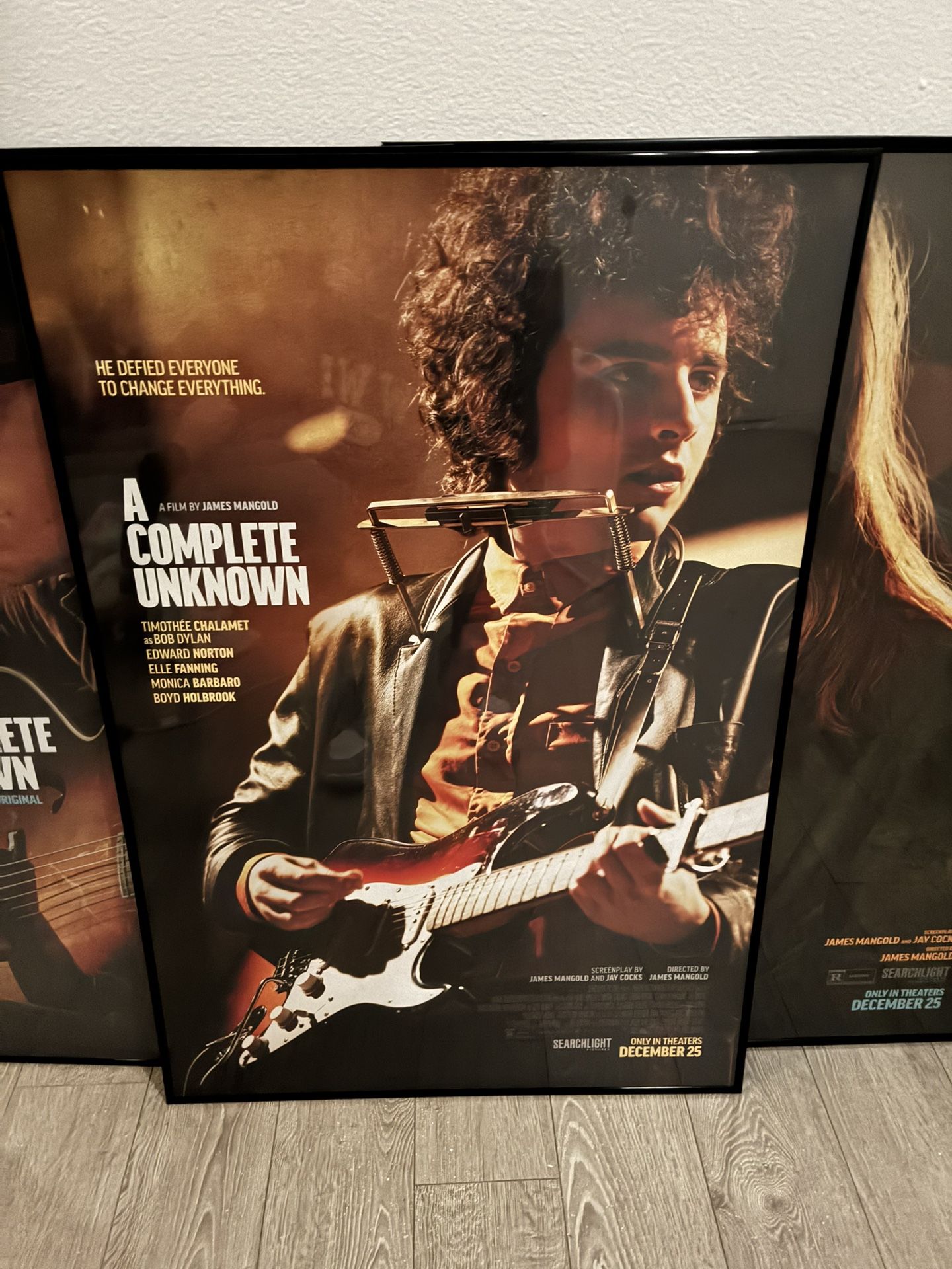 Bob Dylan A Complete Unknown Timothy’s Chalomet Movie Poster