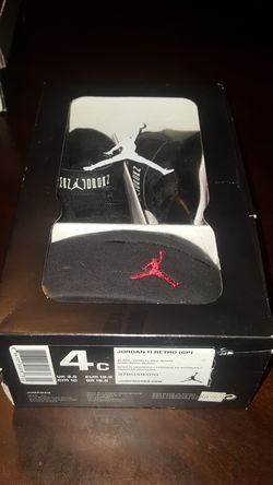 air Jordan retro 11 bred soft bottoms 4c with box & beanie