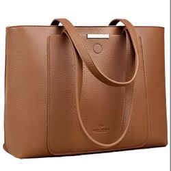 Faux Leather Tote Bag – Women’s Everyday Shoulder Bag