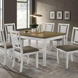 New Dinning Set With Table And 6 Chairs