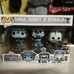 Sora, Goofy, & Donald KH Tron Limited Glow Chase 