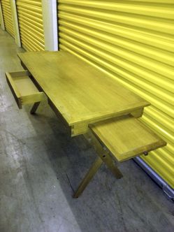 Hard Pine Wood Table $100 Read for more info.