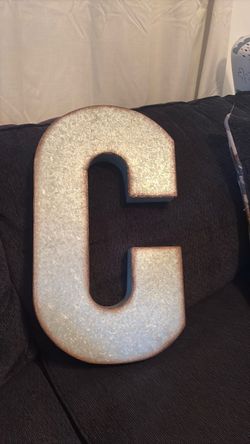 Metal Home Decor letter