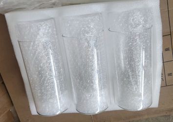​Set of 12 Thick Glass Cylinder Vases – 2 Sizes (Wedding / Event Decor)