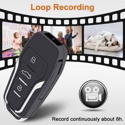 new 64GB Hidden Video Camera,1080P Portable Spy Camera Mini Covert Nanny Video Surveillance Camera with Motion Detection for Home, Office 