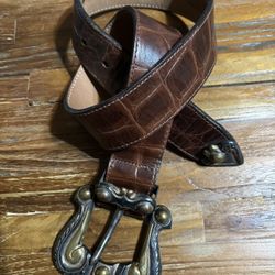 Street Ahead Leather Brown Belt Size Small Measuring 33 Inches Long