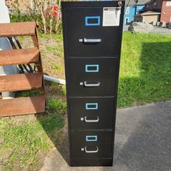 Black File Cabinet 