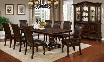 Brand New! 7pc Formal Dining Room Set😍
Take it home with $39down 
Hablamos Español Y Financiamos 🙋
