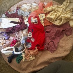 0-6 Months Baby Clothes( Sizes Ranging From 0-6)