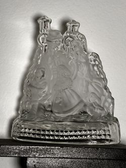 Celebrate The Season Glass Votive Family Scene 
