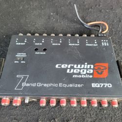 Cerwin Vega Equalizer 7 Band 