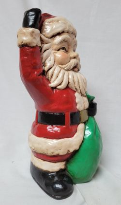 Santa Figurine Waving Hello.