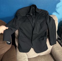 hart schaffner marx Dillard’s brand Modern Fit Black Solid Wool Blend Sport Coat