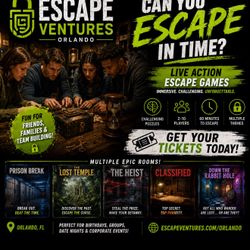 Escape Ventures Orlando Escape Room Tickets