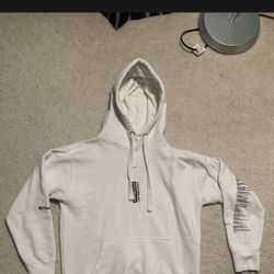 MSFTSRep Téo White Men's Hoodie Kangaroo Pocket Americano Columbiano Size Large