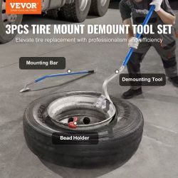 117]VEVOR Truck Tire Changer Mount Demount 22.5-24.5 in Radial Bias Ply/Tubeless Tire
