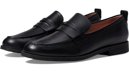 Cole Haan Black Leather Penny Loafers
