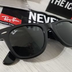 Rayban Sunglasses Wayfarer Model RB2140 901  54mm  Black Lentes Ray Ban 