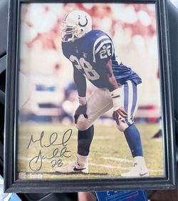 Marshall Faulk Signed Framed 8x10 Indianapolis Colts Photo