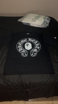 Bape x Chrome hearts black t-shirt size XL