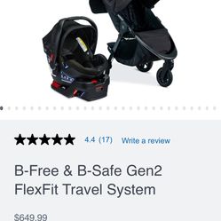 Britax B Free Travel System ( Car Seat & Stroller)