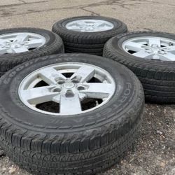 17” FACTORY JEEP GRAND CHEROKEE COMMANDER SET WRANGLER WE FINANCE TRADES ACCEPTED RIMS WHEELS TIRES 