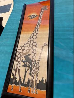 African giraffe art