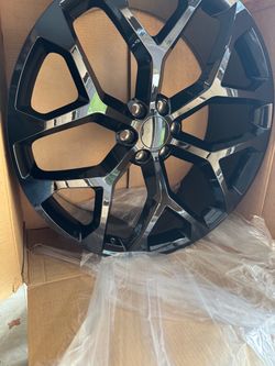 26s 26 inch wheels black 6 lug snowflakes