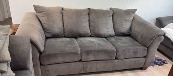 Gray couch BEYOND COMFY