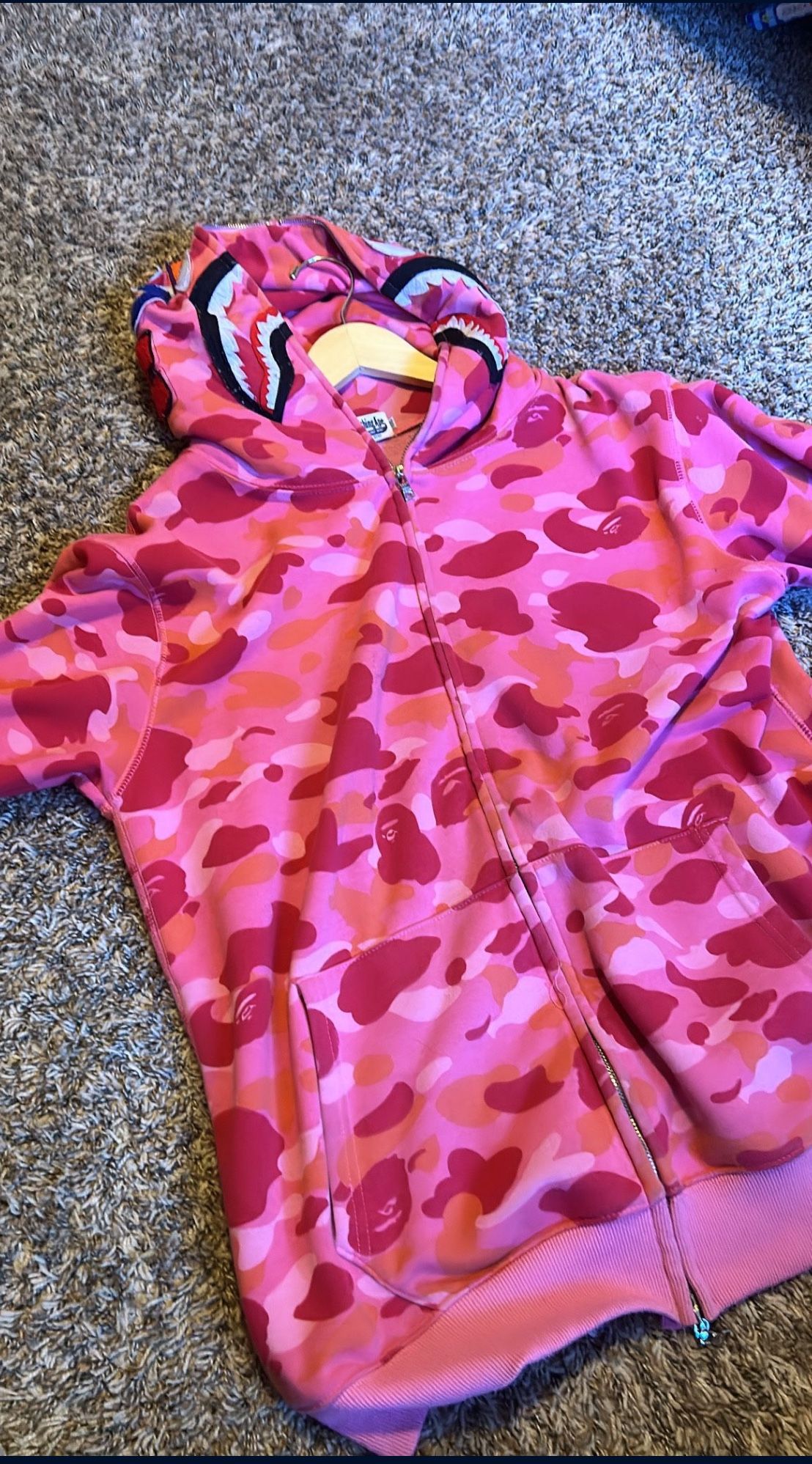 Pink ABC Bape Hoodie