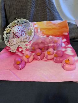 Beach Towel W/ 12 Rubber Duckies