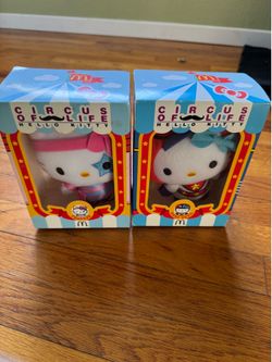 Hello Kitty Circus of Life Plushies - vintage new
