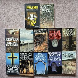 12 William Faulkner paperbacks