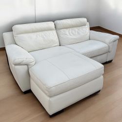 LEATHER RECLINER SECTIONAL COUCH 