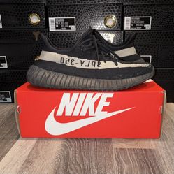Yeezy Boost 350 V2 “Core Black White” Size 11 - Preowned 8/10 Good Fair Condition (No OG Box)