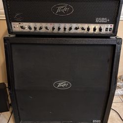 Peavy 6505+ Guitar Amp And Cab Half Stack