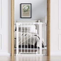 Babelio Baby Gate For Doorways & Stairs Press. Mounted Dbl Lock And Self Closing