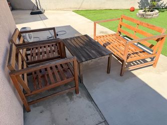 Patio teak set