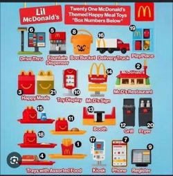 Lil McDonald's Happy Meal Set of 21 (OBO)