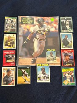 Barry Bonds 1990 Beckett Magazine + Matching Topps Card & 9-Card Lot
