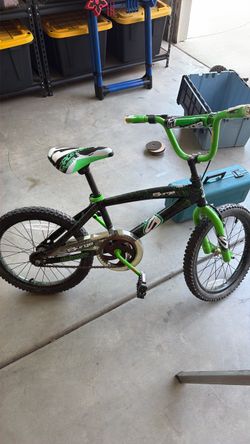 Surge BMX Kids Bike Black and Green