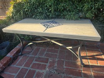 Outside outdoor table