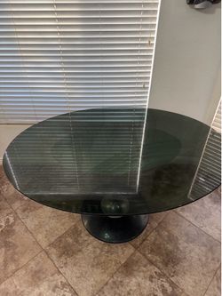 Glass kitchen table